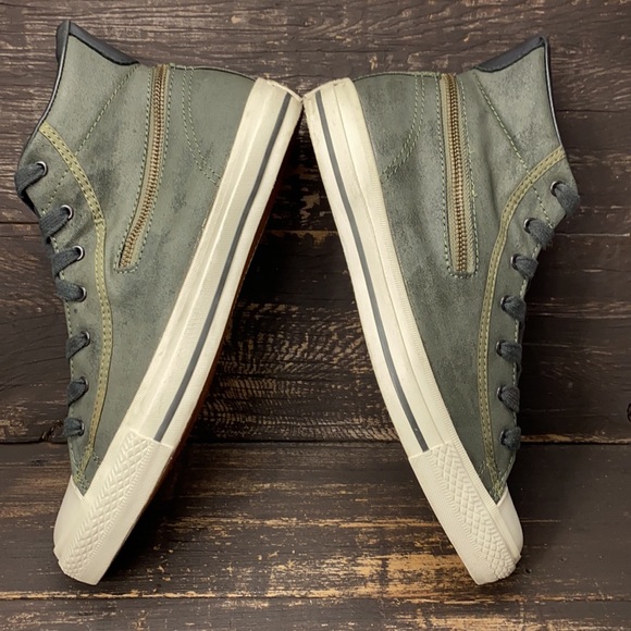 John Varvatos X Converse Green High-Tops Size 9.5 - Picture 4 of 10